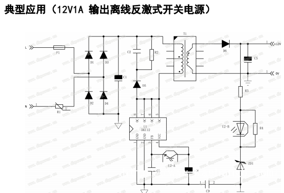 開關電源適配器芯片12V1ADK112低功耗驅動芯片電路設計(圖2)